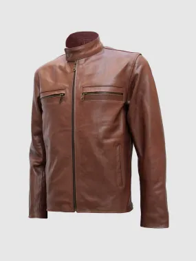 Light Brown Leather Jacket