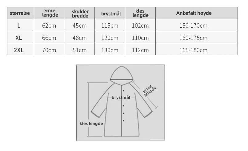 Long raincoat with hood - women - stylish waterproof protection