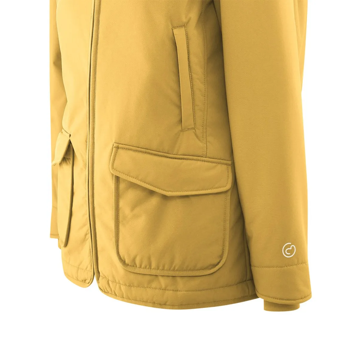 Mamalila Cosy Allrounder Softshell Maternity and Babywearing Jacket - Mustard