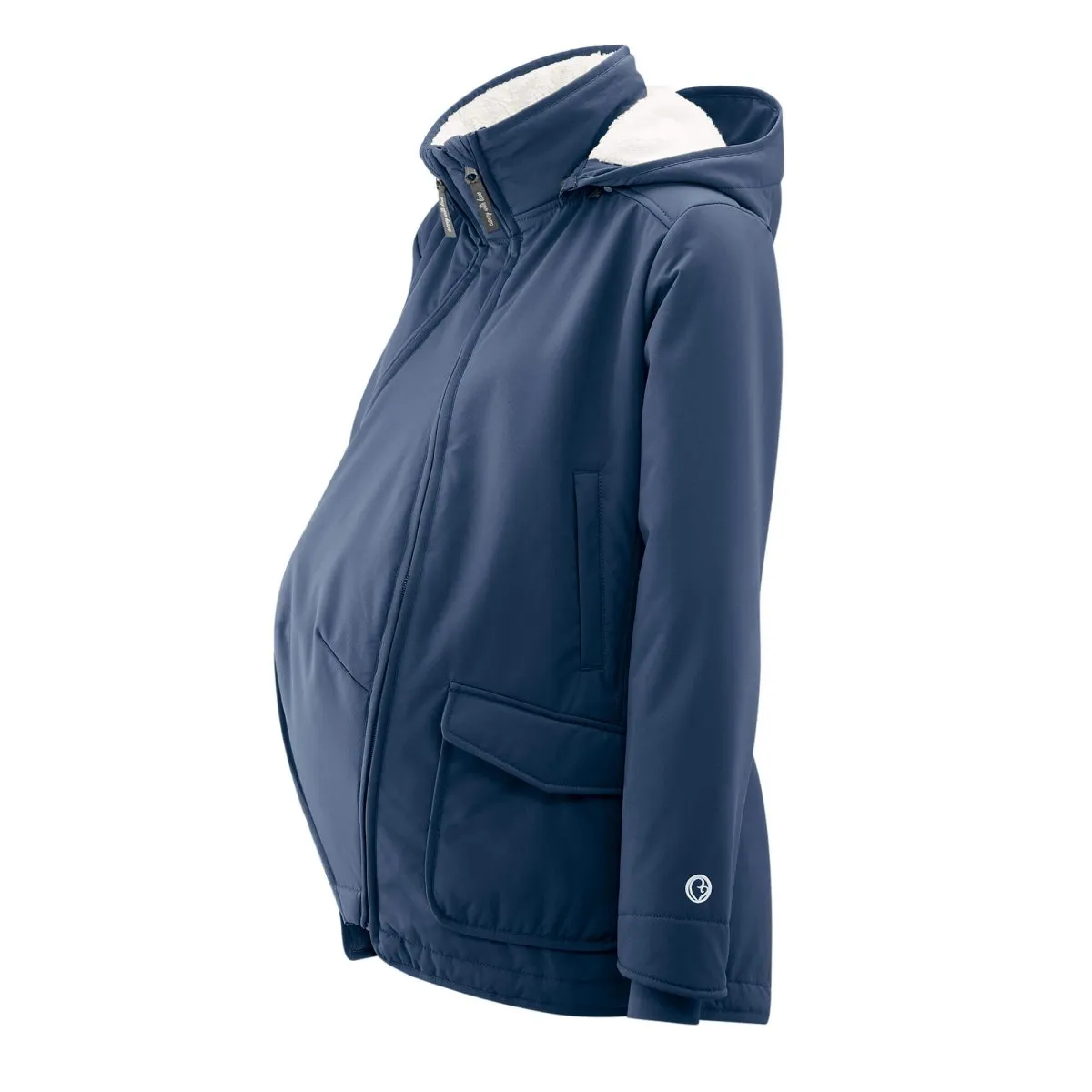 Mamalila Cosy Allrounder Softshell Maternity and Babywearing Jacket - Navy