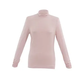 Marble High Neck Top Pale Pink