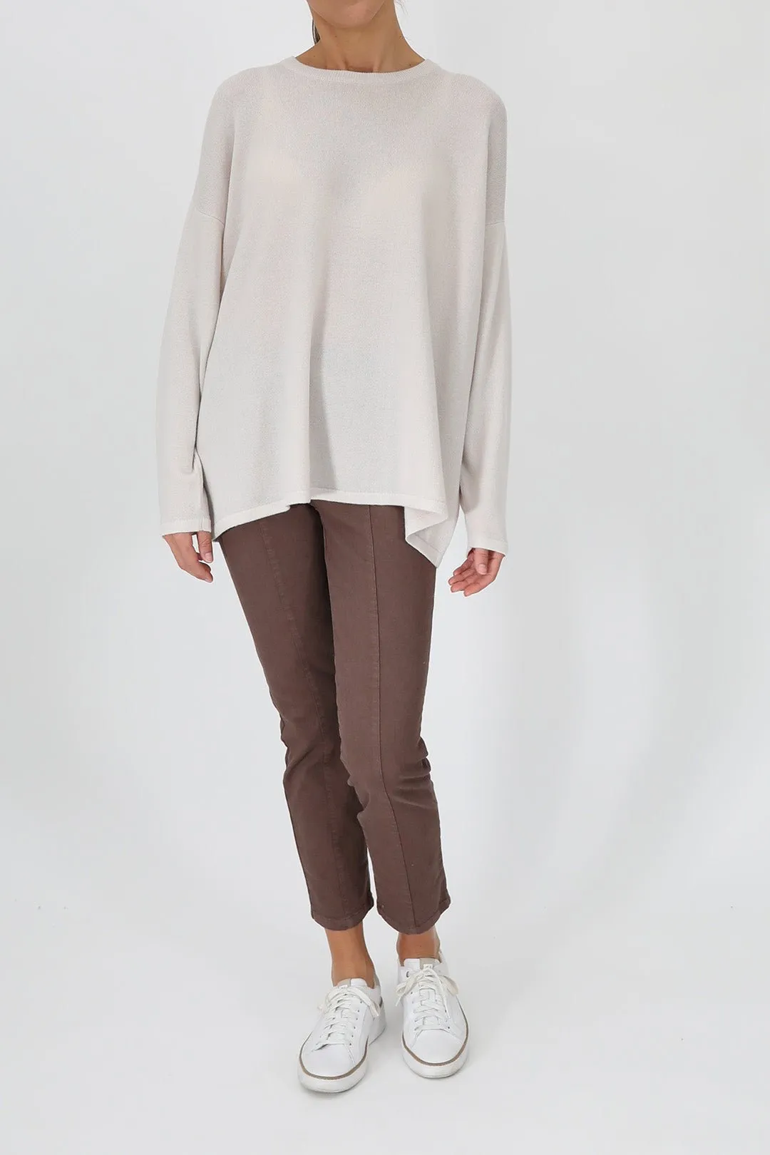 MARLOW OVERSIZED BOXY CREW IN CASHMERE BLEND