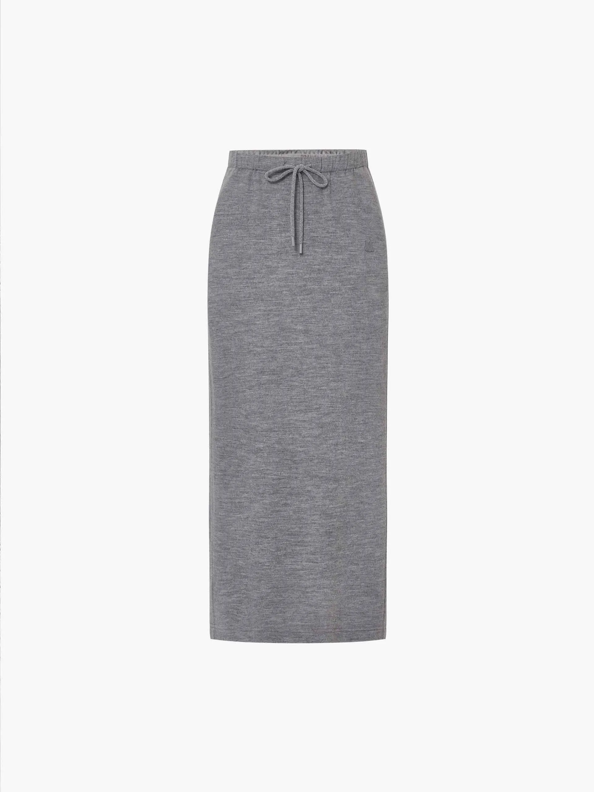 Maxi Length Wool Skirt