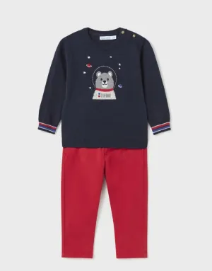 Mayoral Baby & Toddler Boys Astronaut Bear Sweater & Pants Set