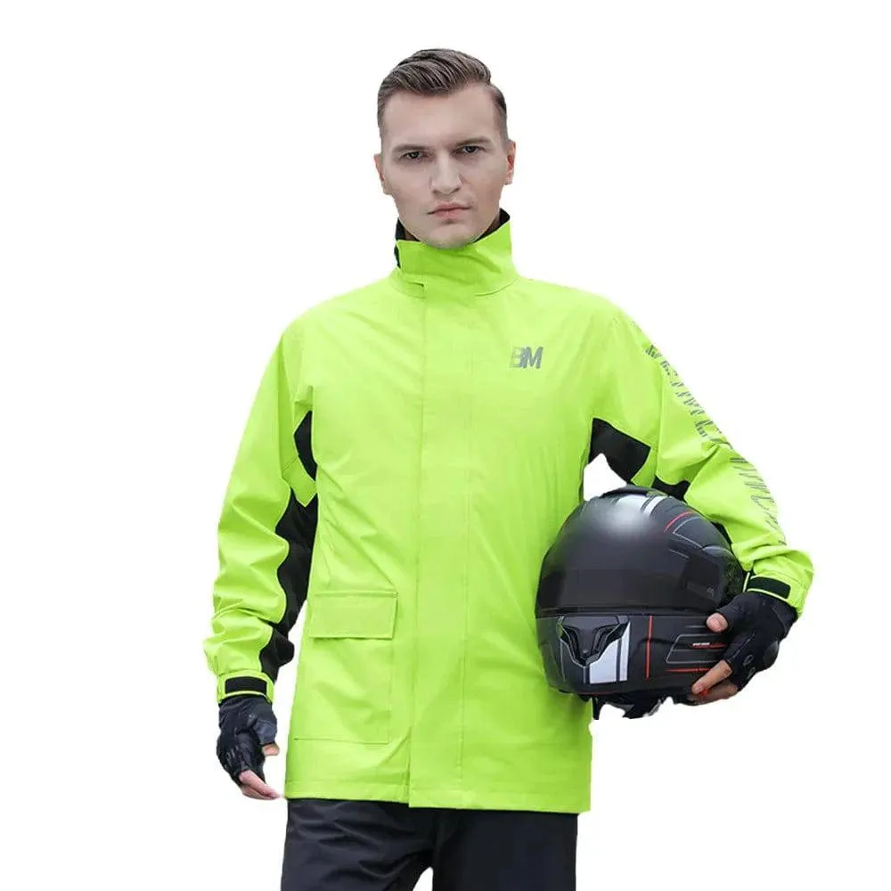 Men Split Rain Suits Waterproof Rain Coat and Rain Pant Set Rain Proof Motorcycle Cycling Rain Gear Suit for Hiking Fishing