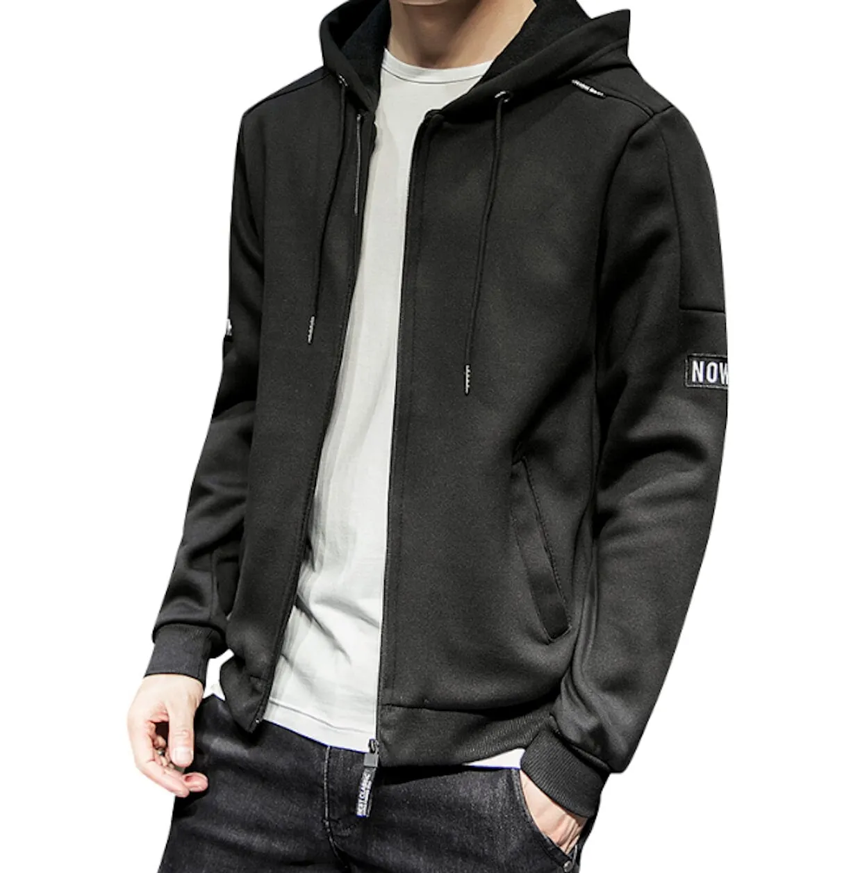 Mens Casual Zip Up Hoodie