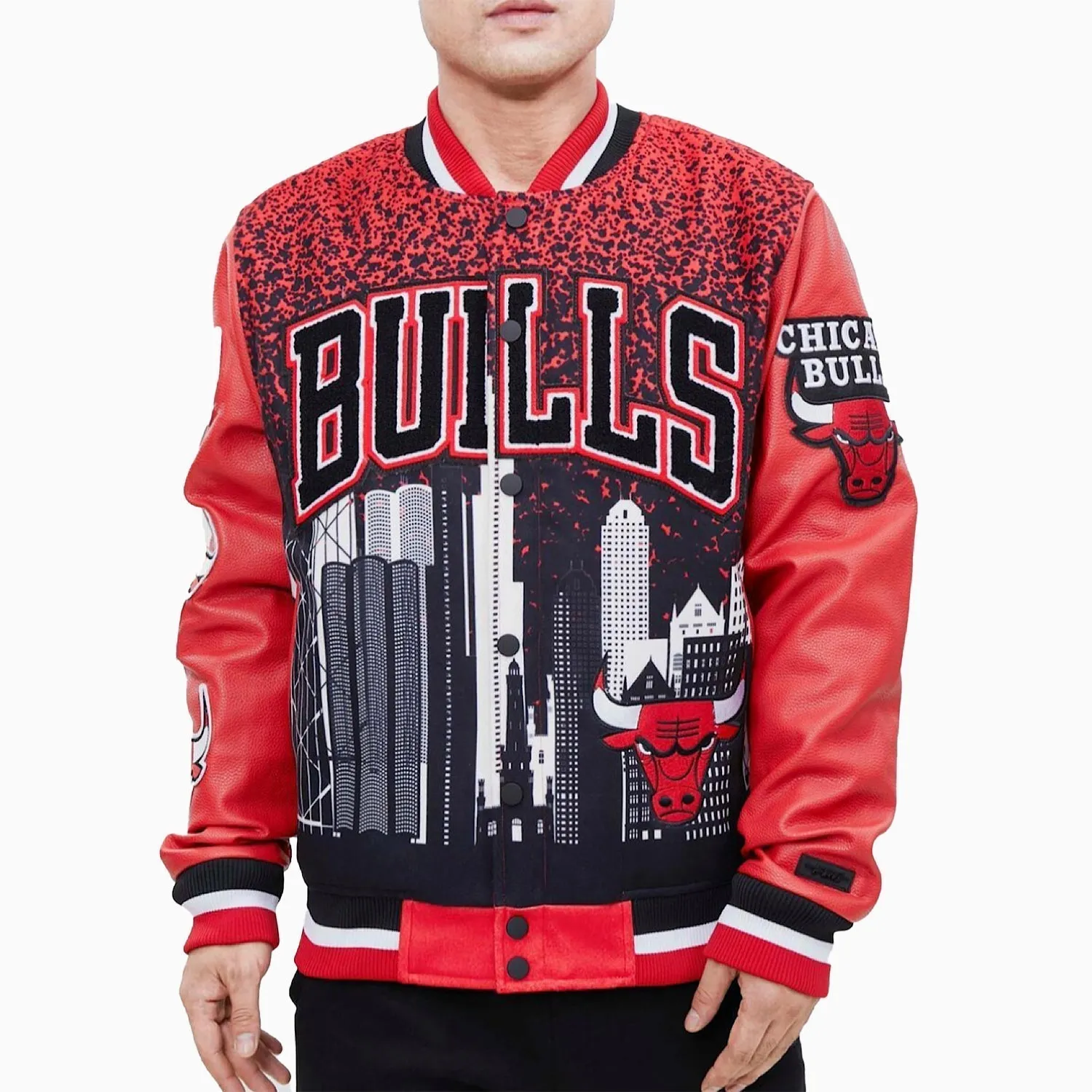 Men's Chicago Bull Remix Varsity Jacket Nba