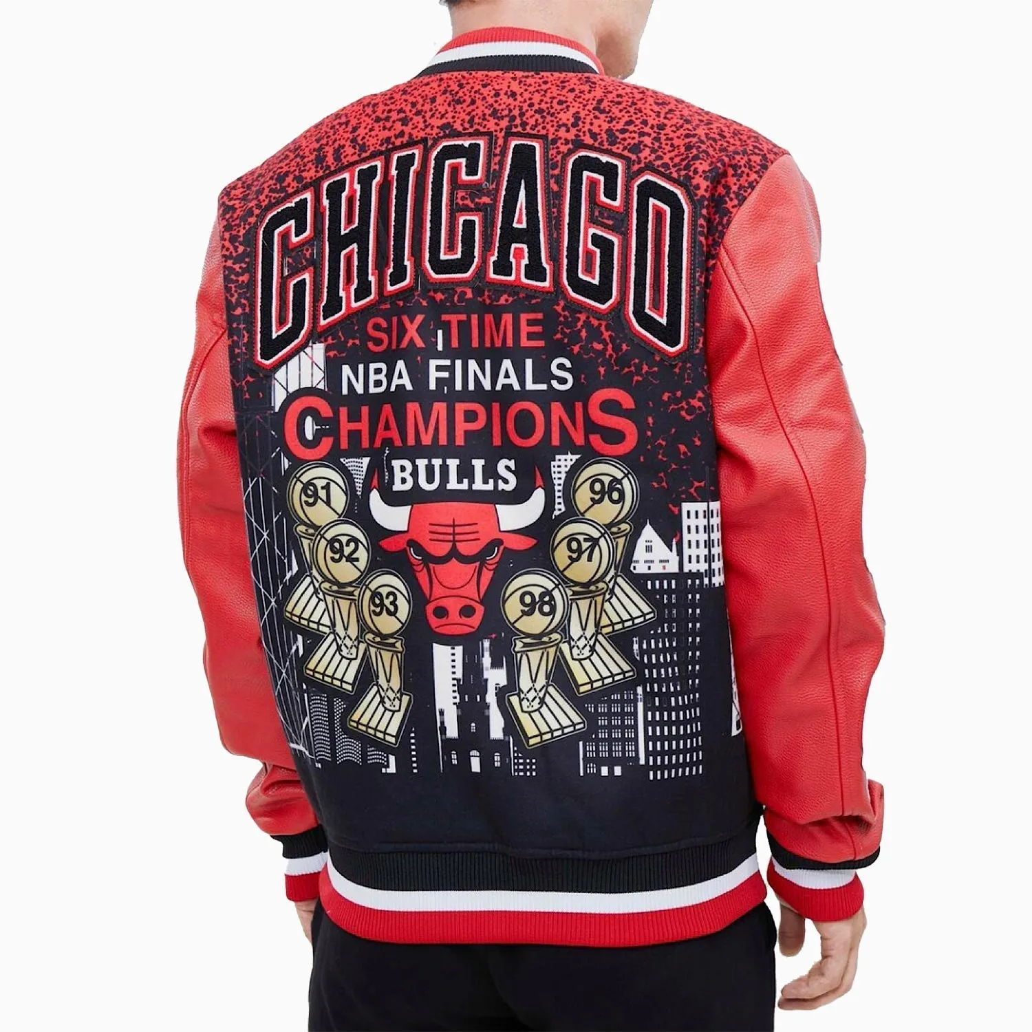 Men's Chicago Bull Remix Varsity Jacket Nba