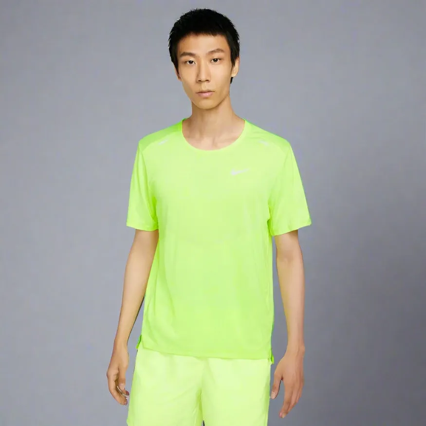 Mens Dri-FIT Rise 365 Short-Sleeve Running Top - Volt