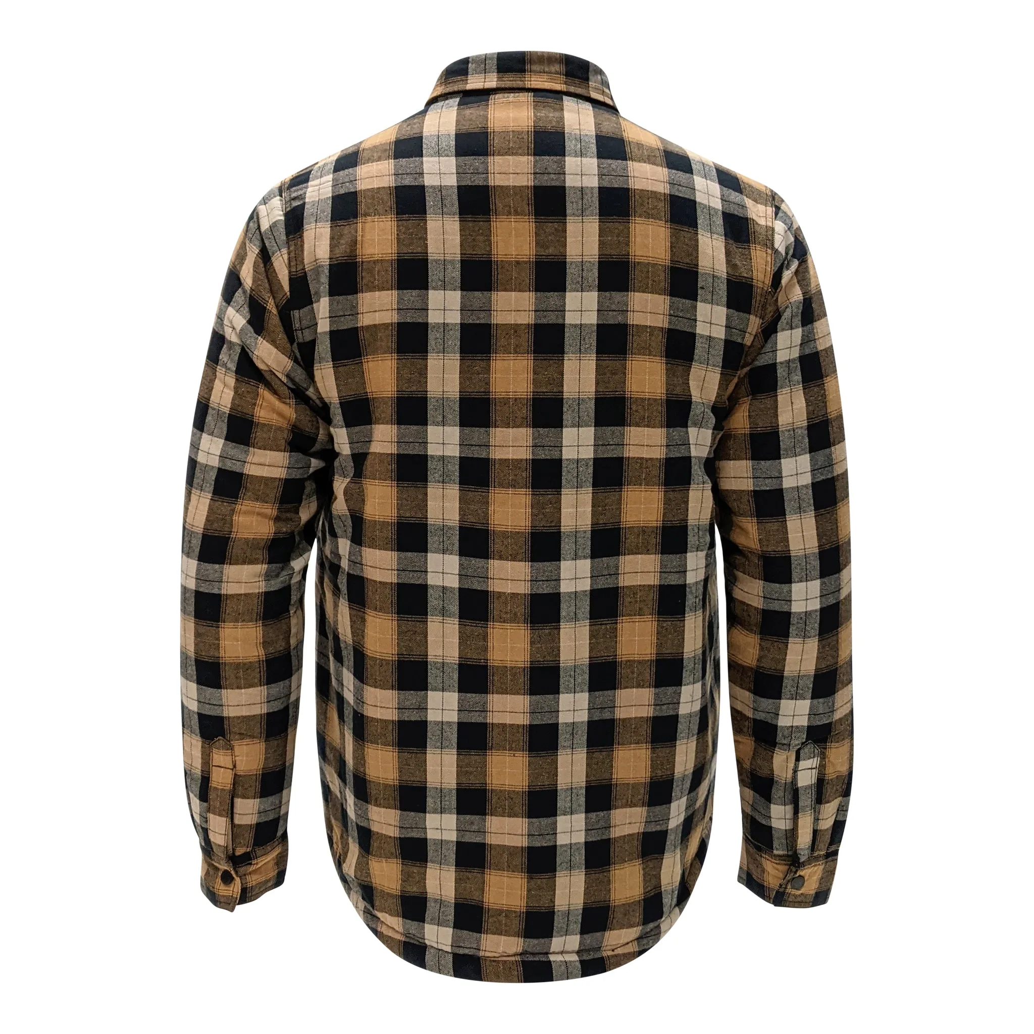 Men’s Flannel Jacket with Sherpa Lining