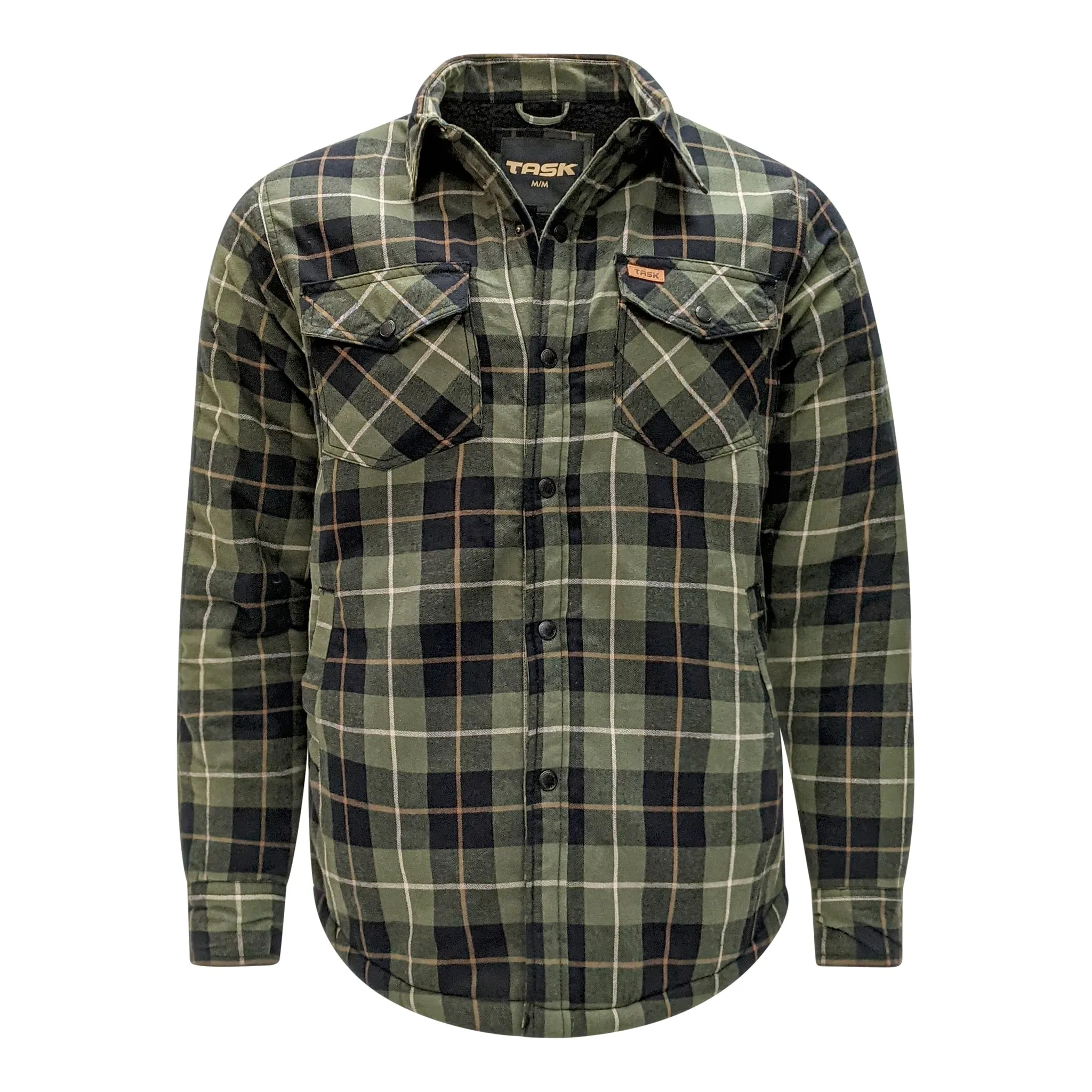 Men’s Flannel Jacket with Sherpa Lining