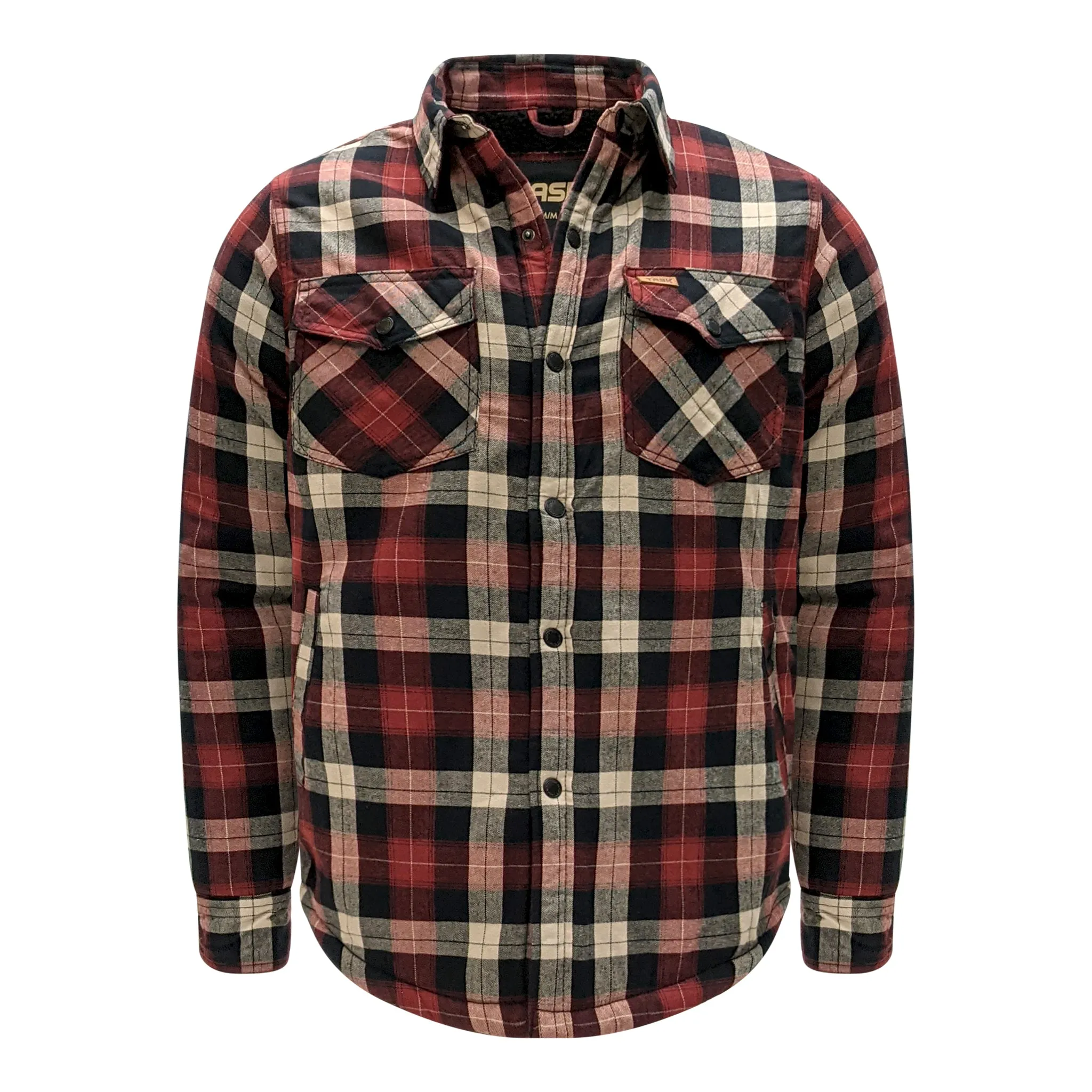 Men’s Flannel Jacket with Sherpa Lining