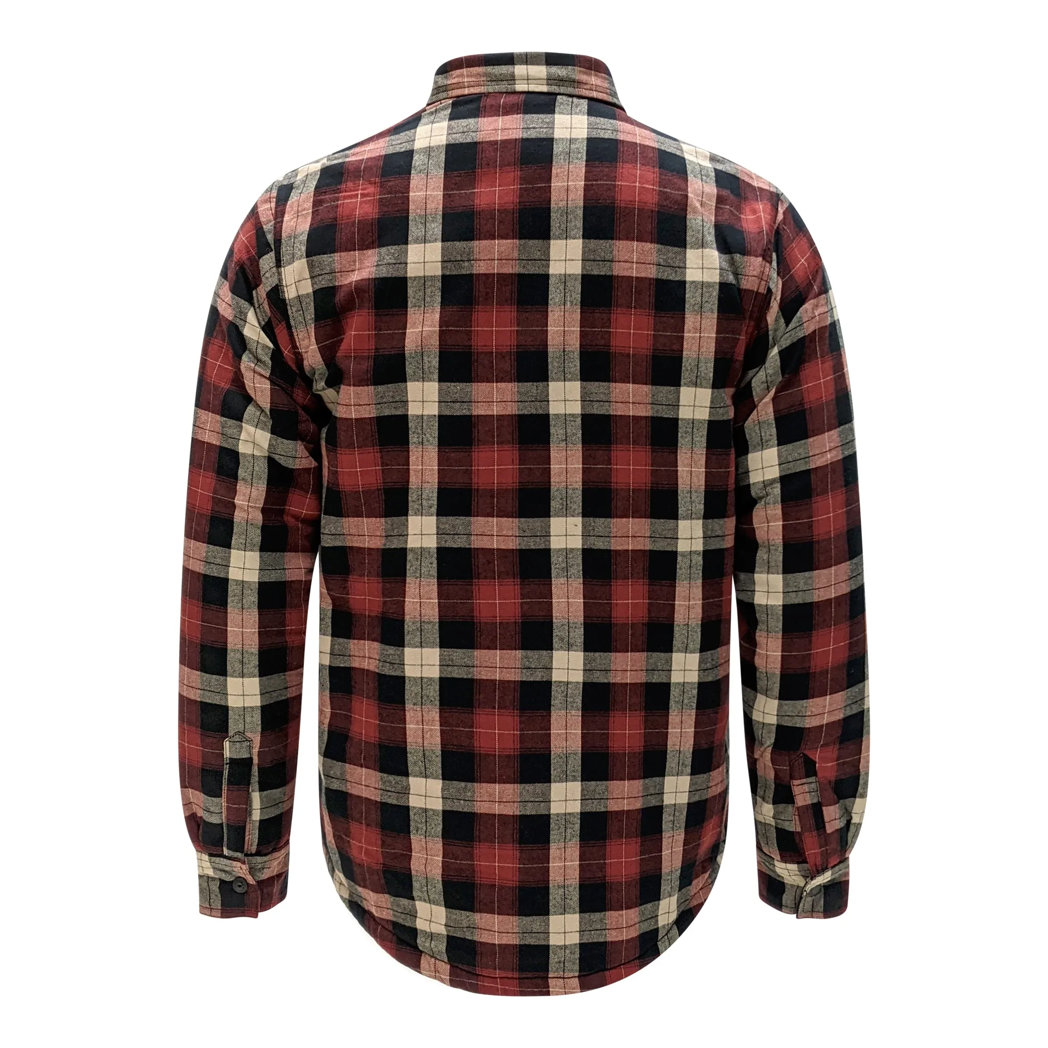 Men’s Flannel Jacket with Sherpa Lining