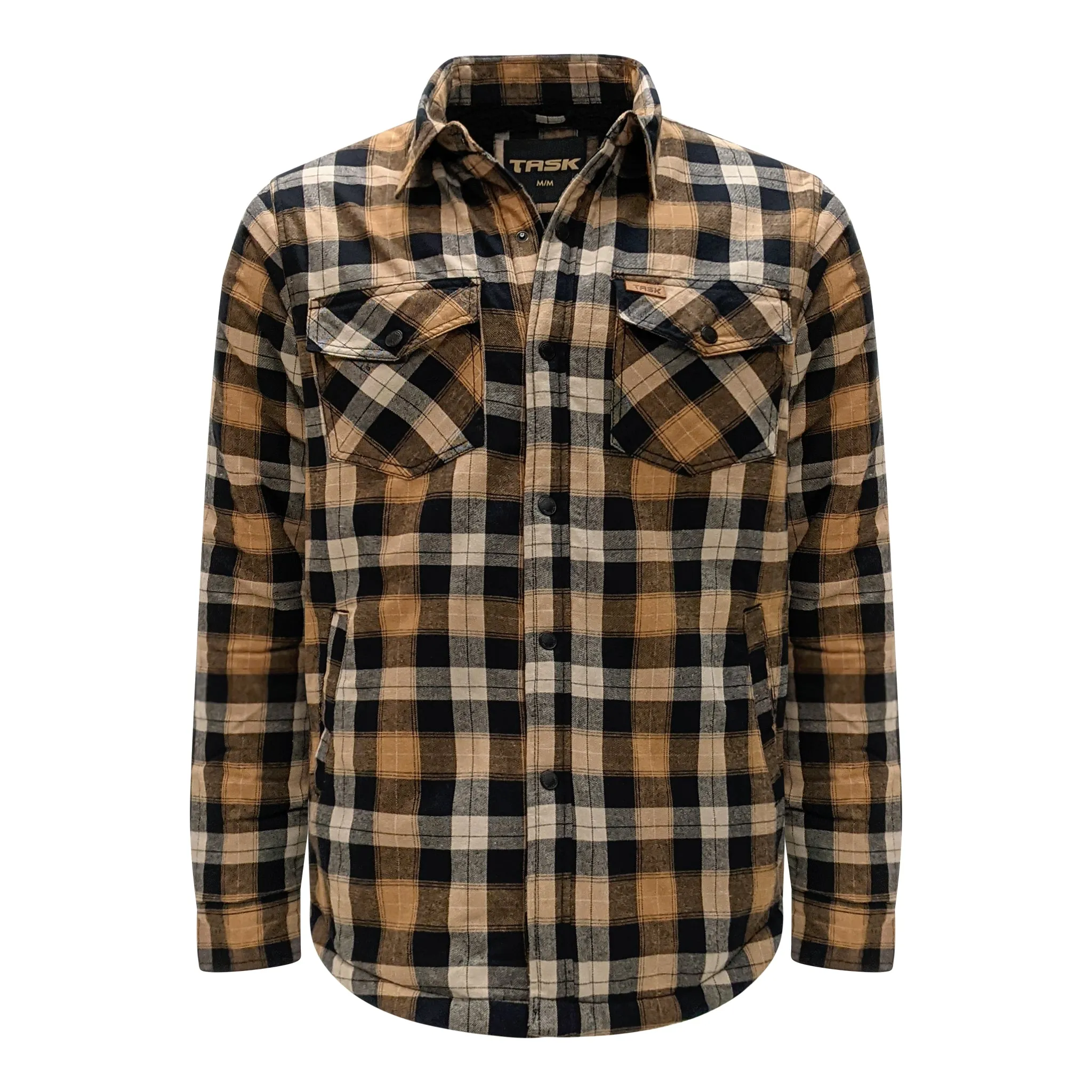 Men’s Flannel Jacket with Sherpa Lining