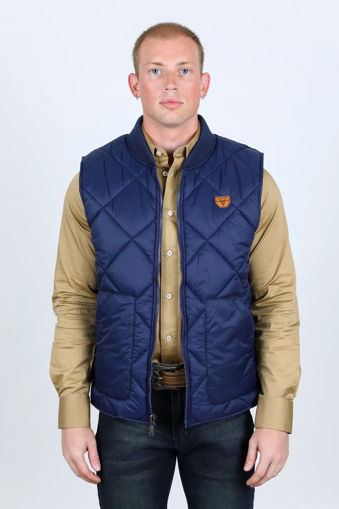 Mens Insulated Reversible Vest - Navy