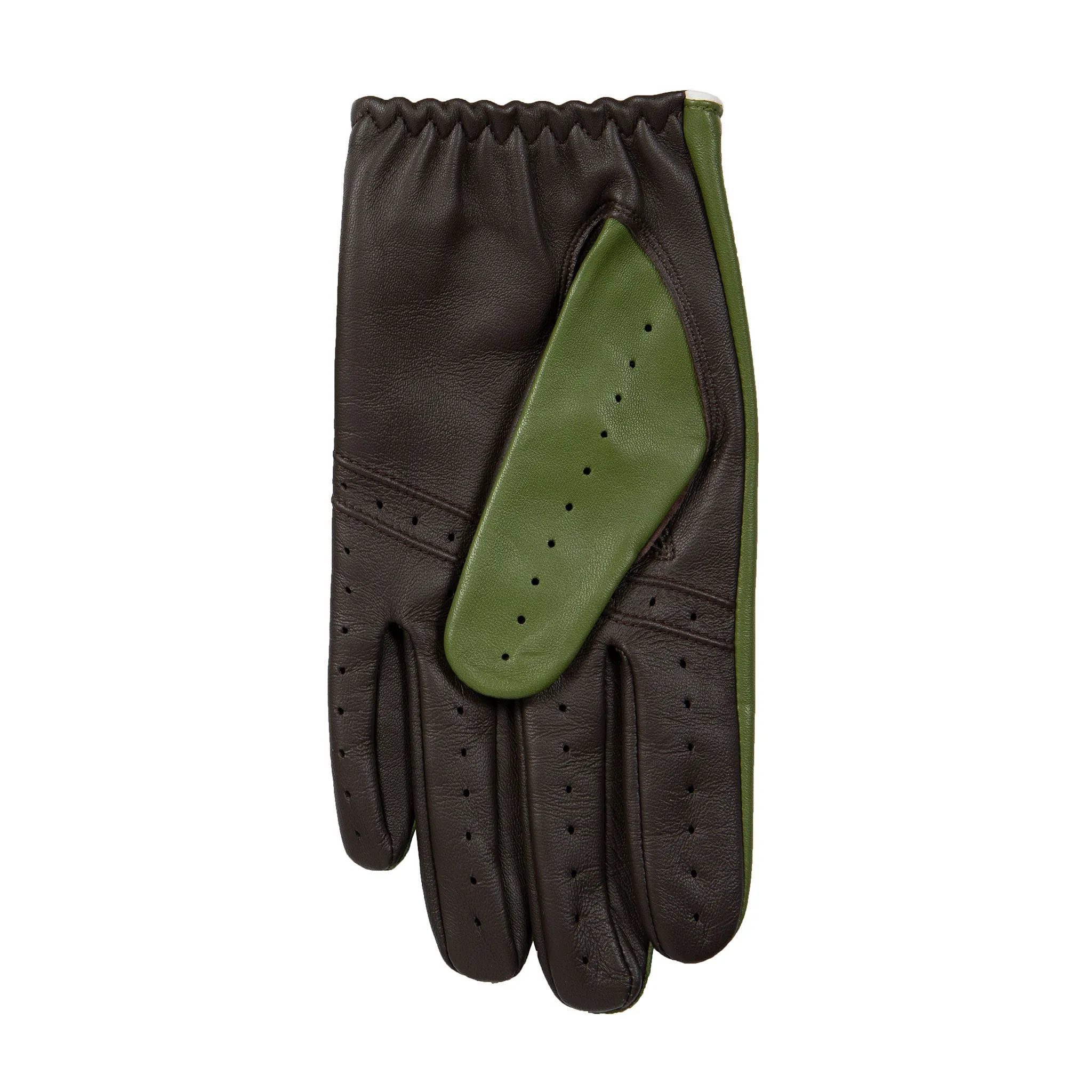 Men’s Touchscreen Three-Colour Leather Driving Gloves