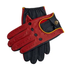 Men’s Touchscreen Three-Colour Leather Driving Gloves