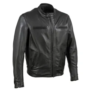 Milwaukee Leather USA MADE MLJKM5001 Men's Black 'Road Racer' Premium