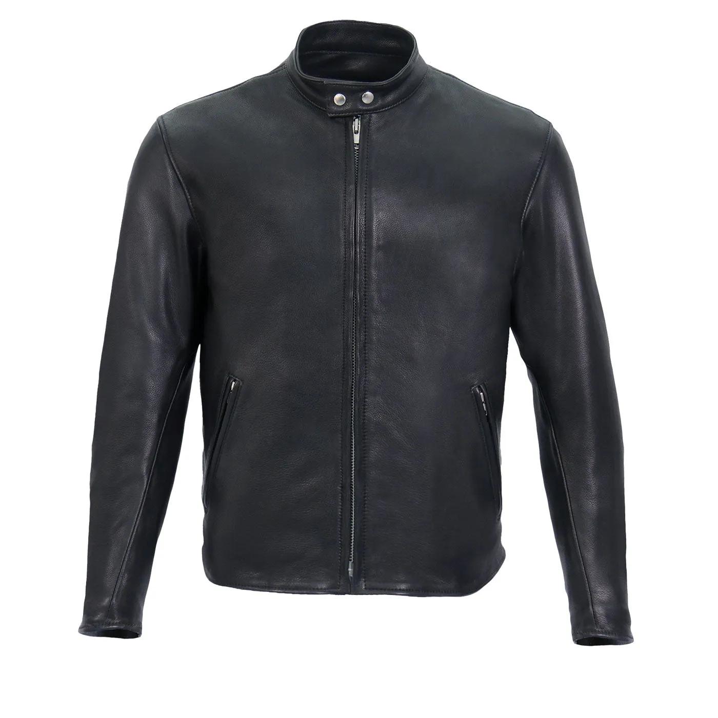 Milwaukee Leather USA MADE MLJKM5006 Men's Black 'Rumble' Premium Leather Motorcycle Jacket