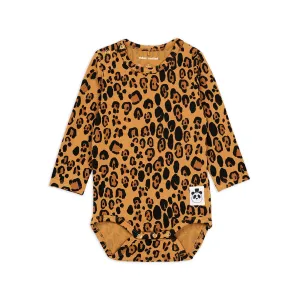 Mini Rodini - Basic leopard baby bodysuit