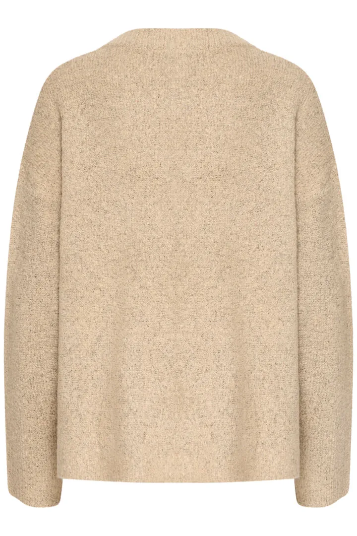 Mirelle V-Neck Jumper - Humus