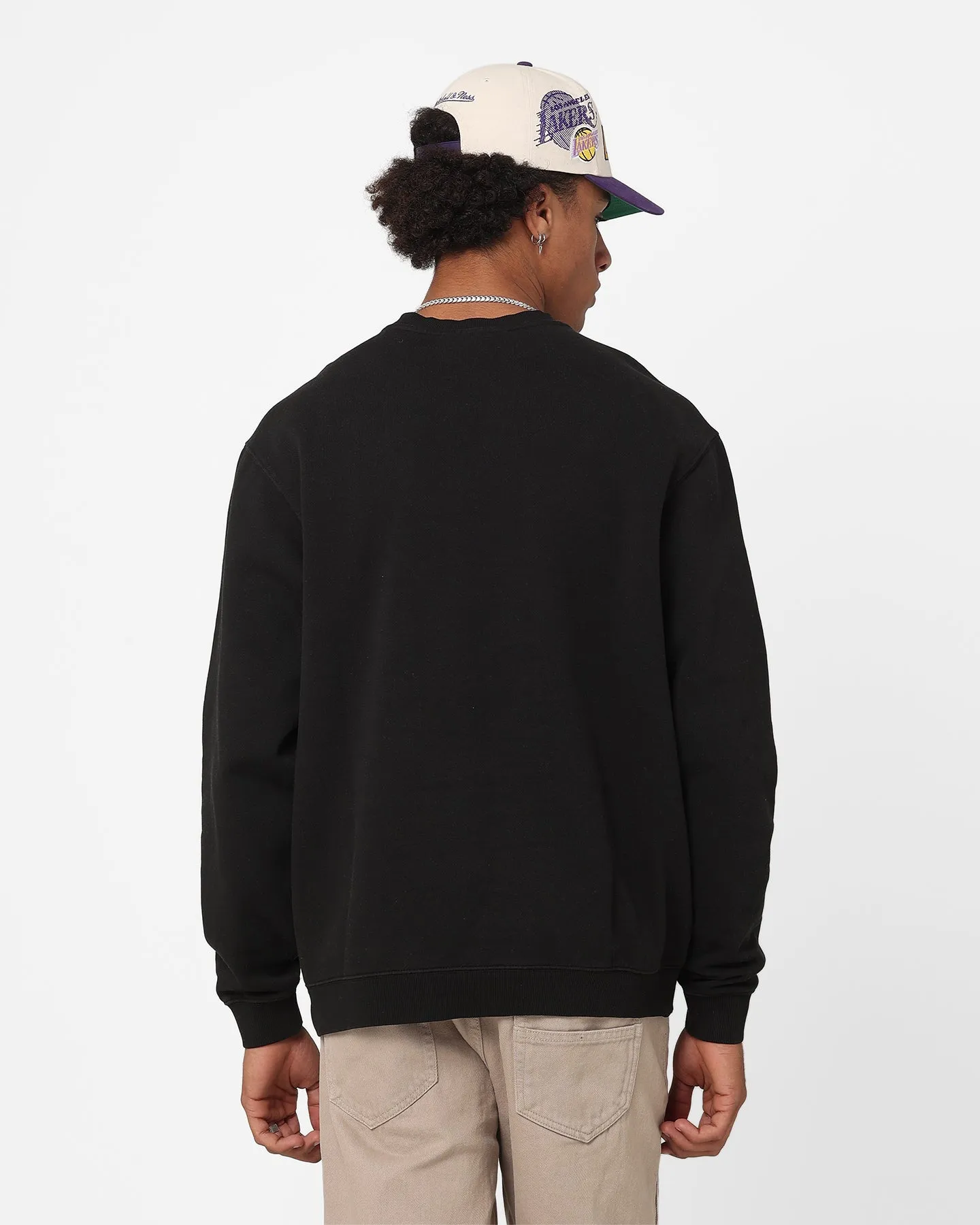 Mitchell & Ness Los Angeles Lakers Paintbrush Crewneck Faded Black