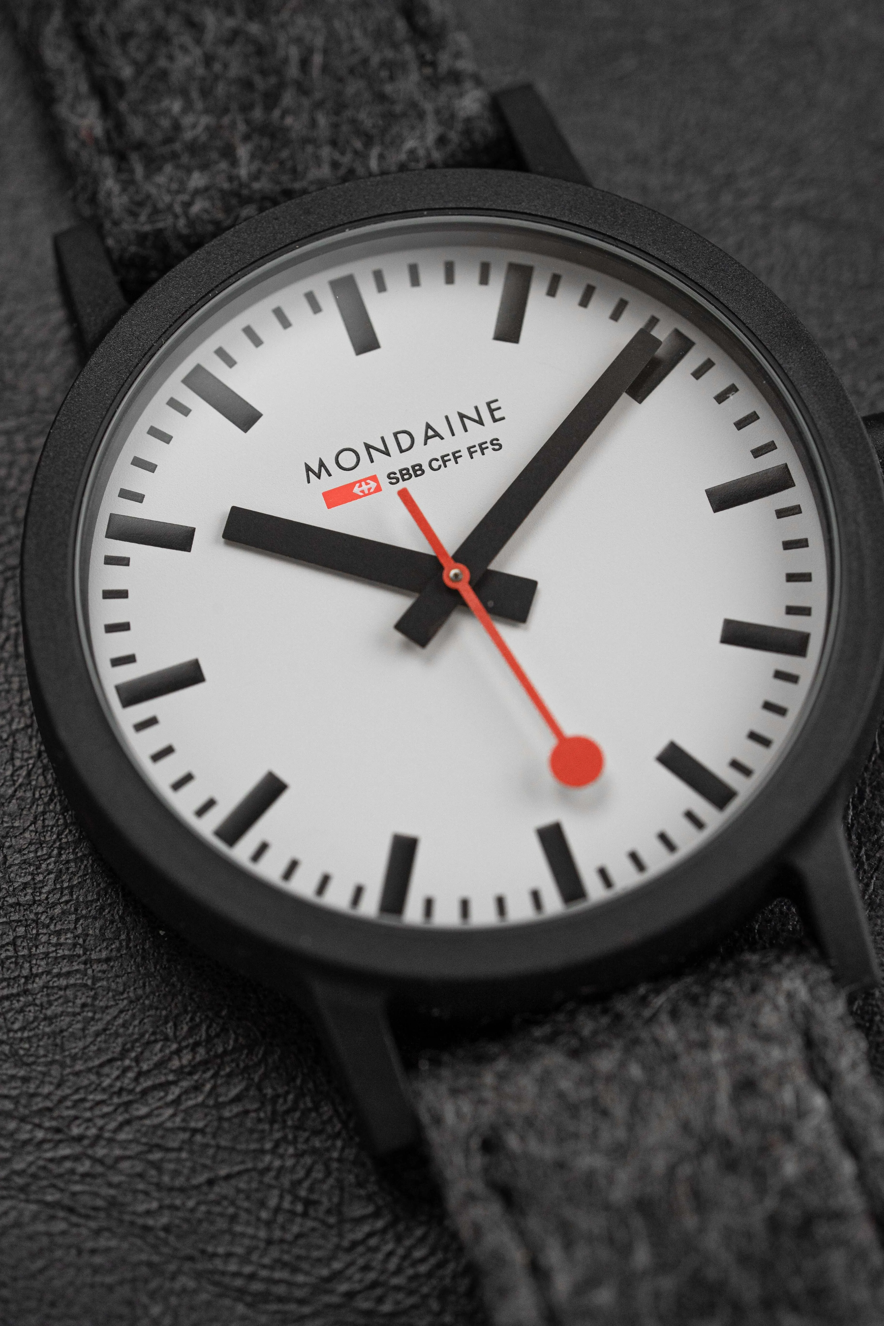 Mondaine Watch Essence Black Grey MS1.41110.LH.SET