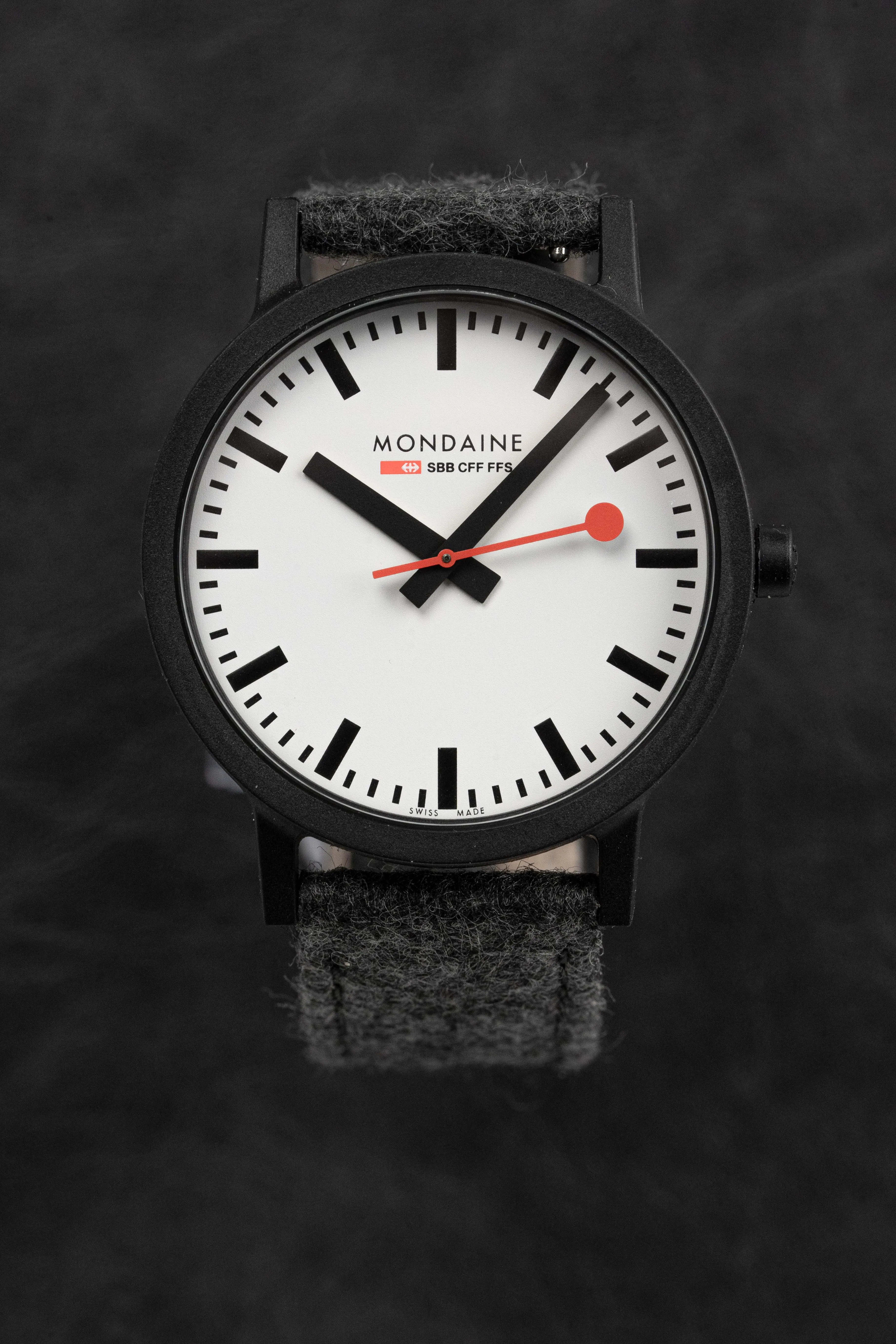 Mondaine Watch Essence Black Grey MS1.41110.LH.SET