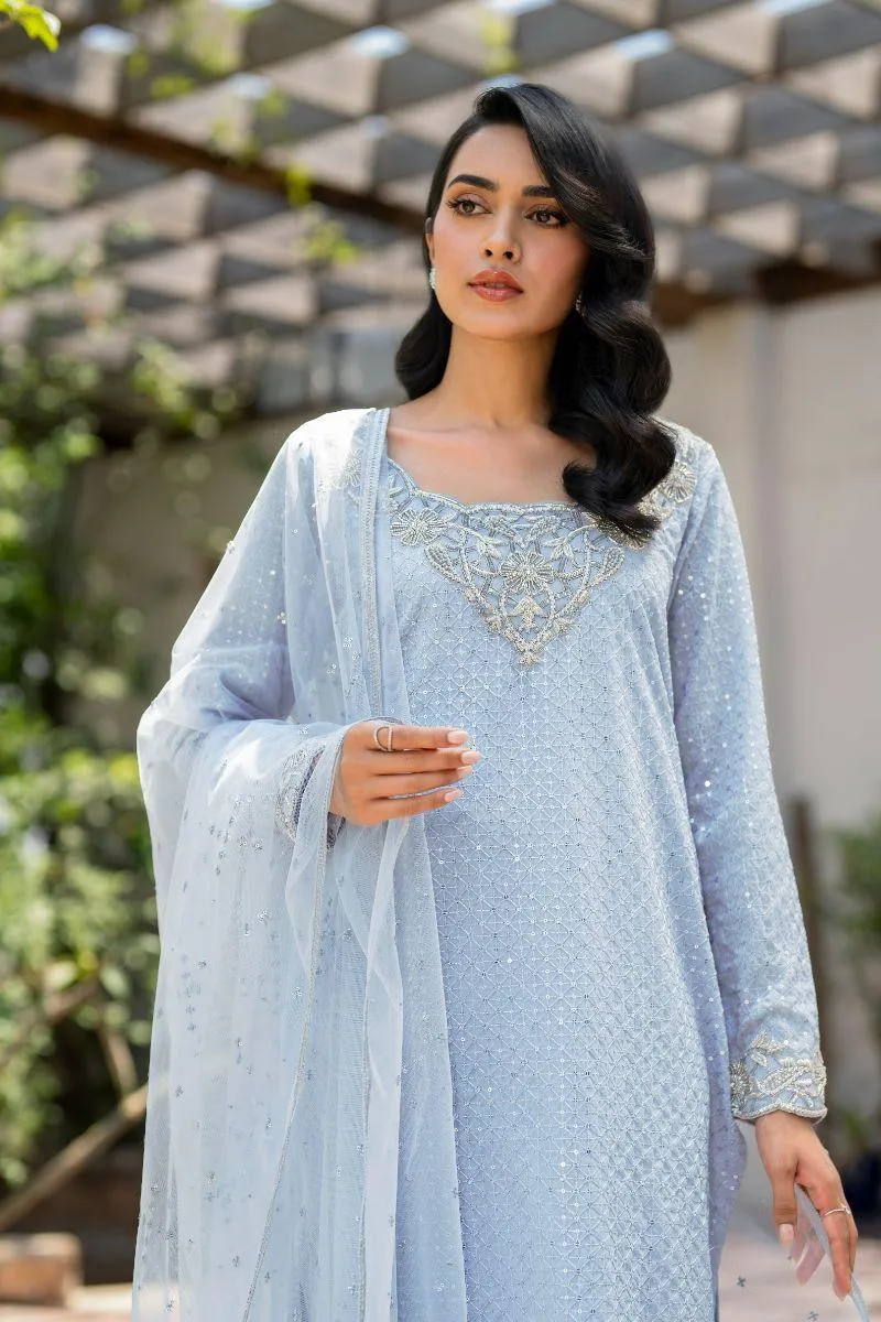 Natasha Kamal - Aster - light blue - Georgette lined with crepe de chin - 3 Piece