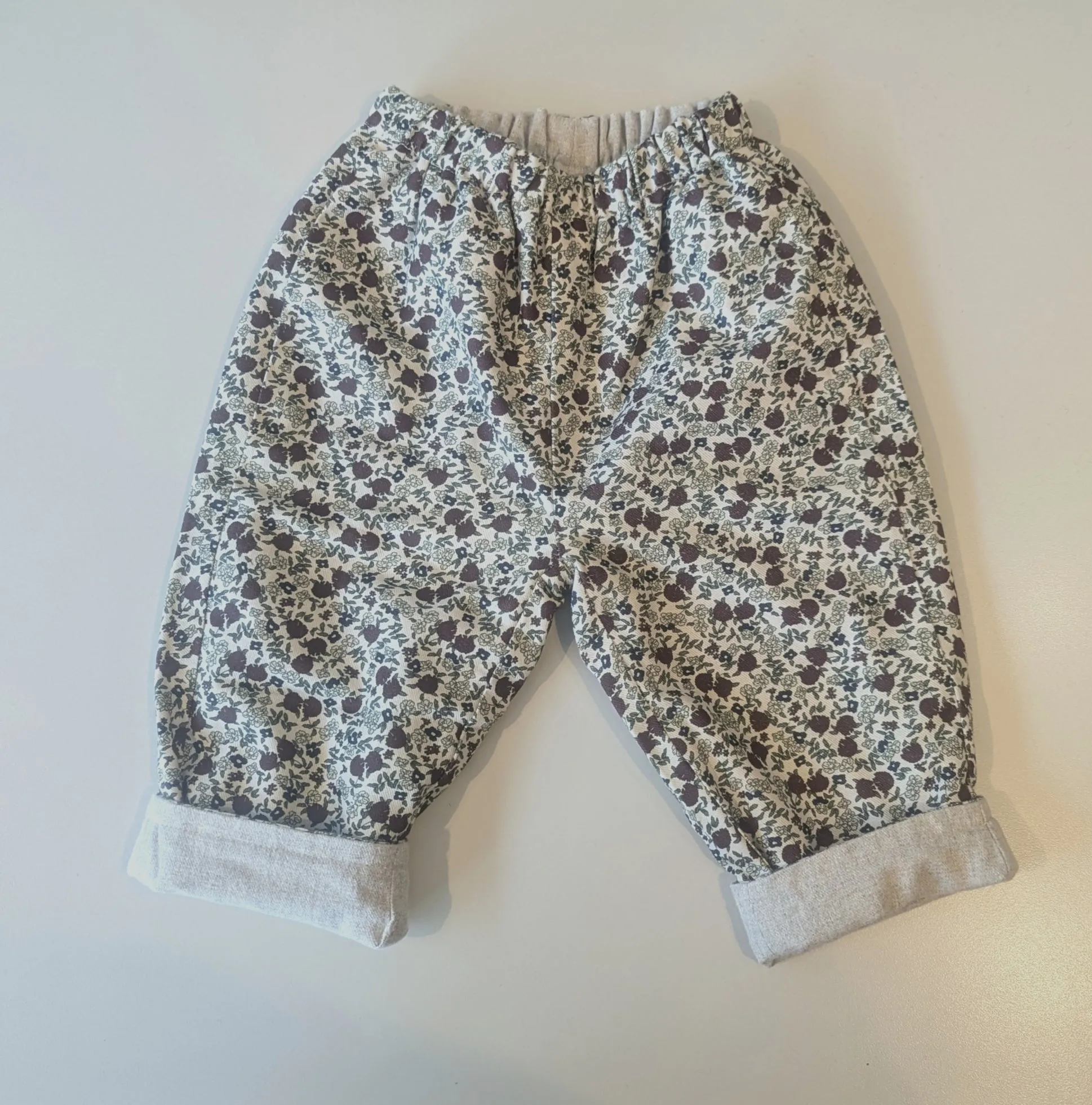 NINI REVERISBLE Pants - Red Flower