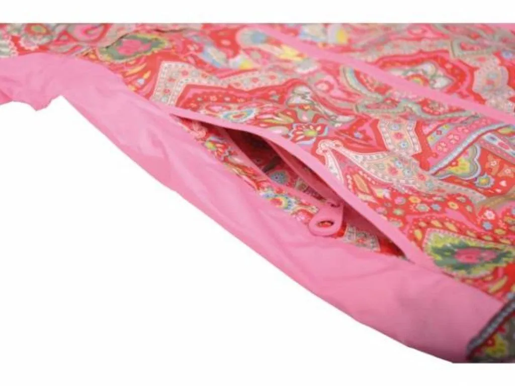 Oilily Children's High Quality Waterproof Rain Jacket – Pink Floral