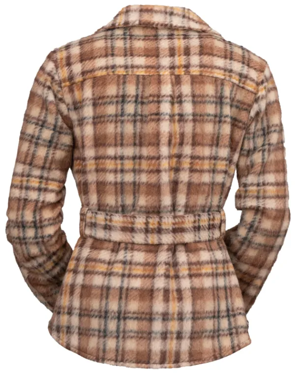 Outback Trading Company Women's Evelyn Brown Plaid Jacket 29858-BRN