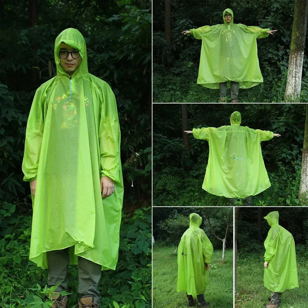 Outdoor Raincoat Lightweight Waterproof Poncho Water-resistant Climbing Backpack Rain Cover For Camping Hiking Travel