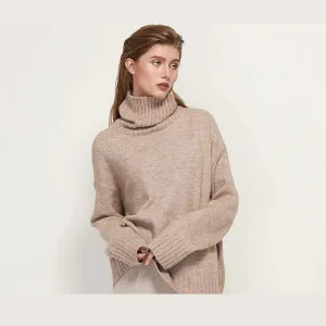 Oversize Winter Knitted Turtleneck Sweater