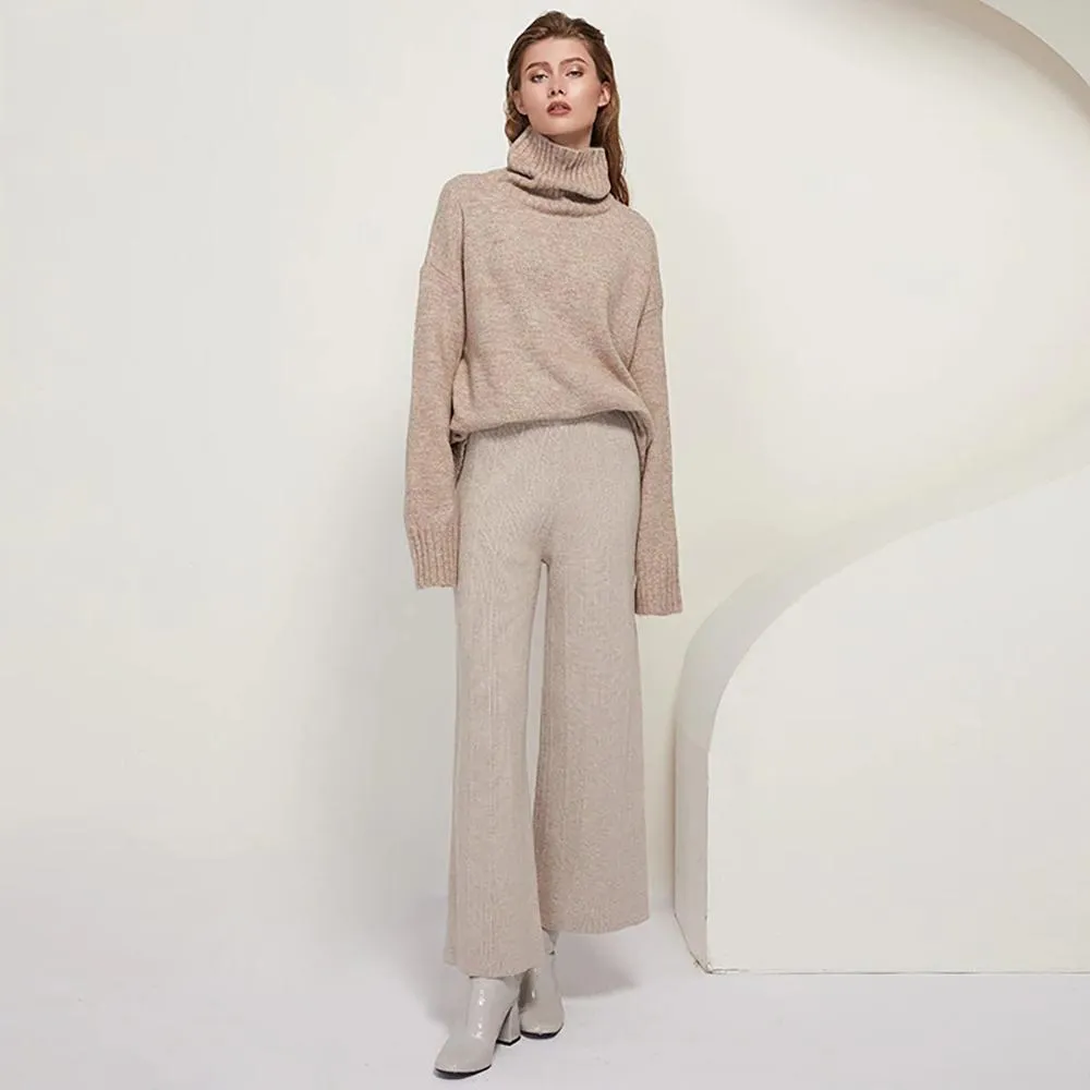 Oversize Winter Knitted Turtleneck Sweater