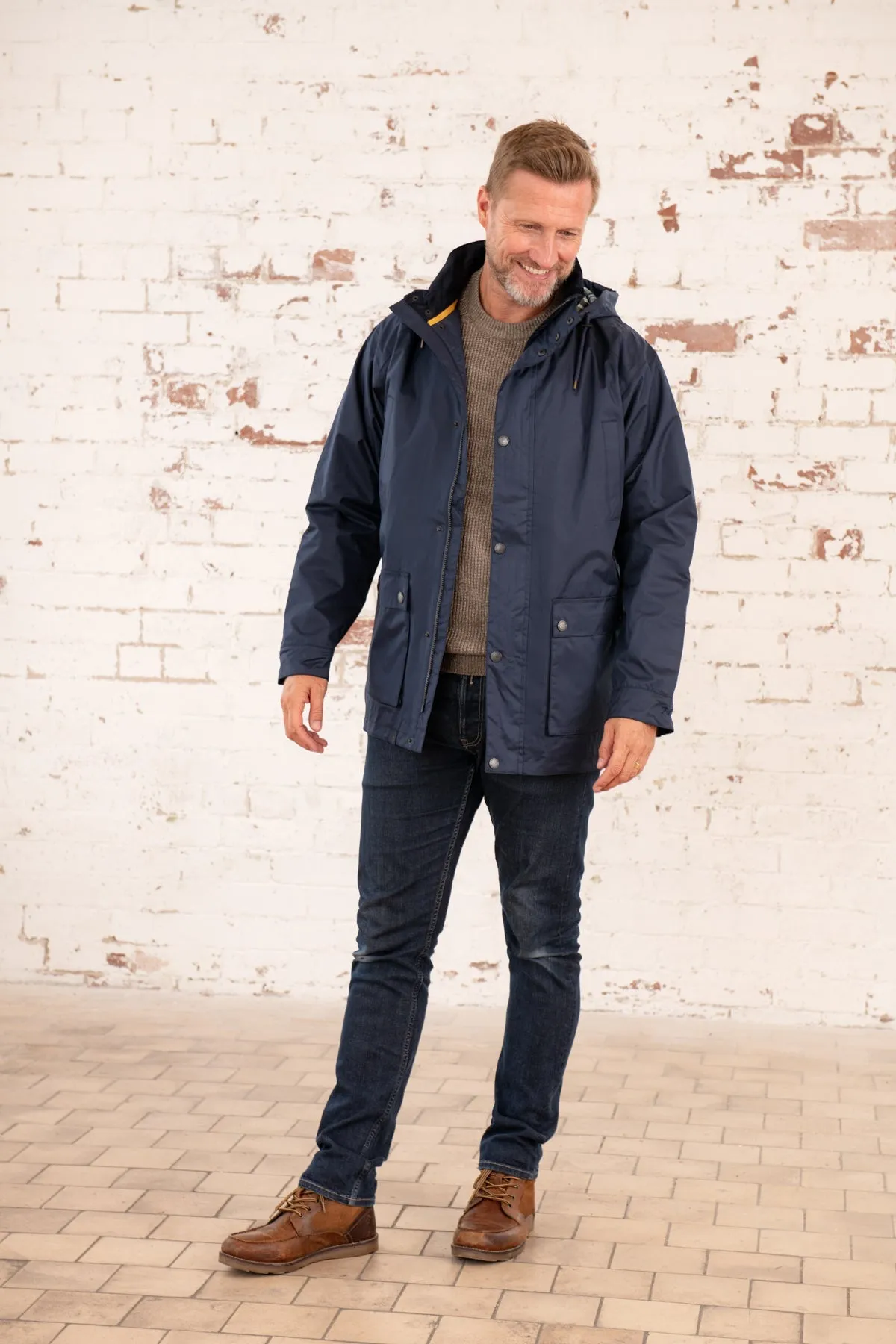 Oxford Raincoat - Navy