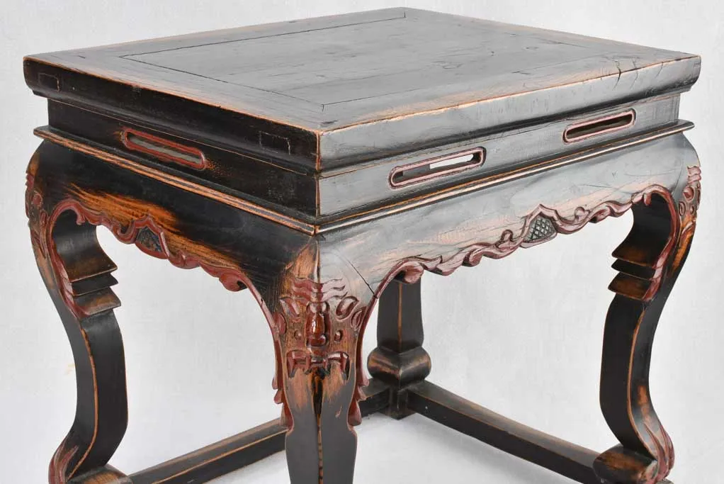 Pair of Late 19th century lacquered side tables 20¾"