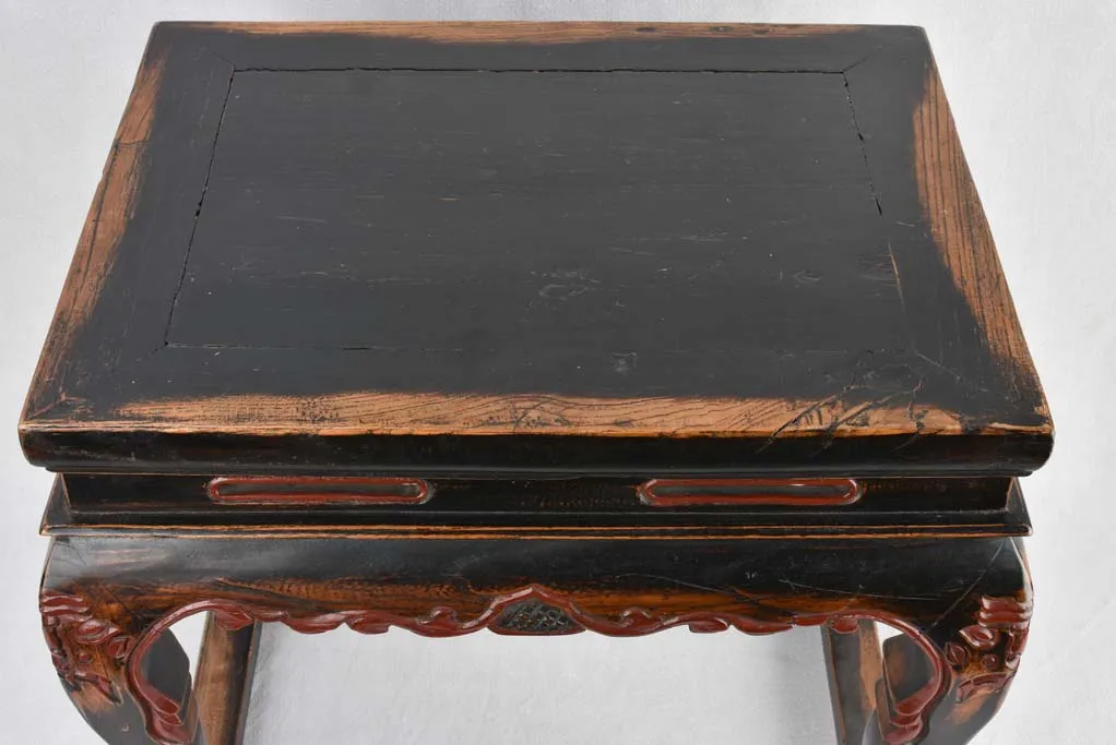 Pair of Late 19th century lacquered side tables 20¾"