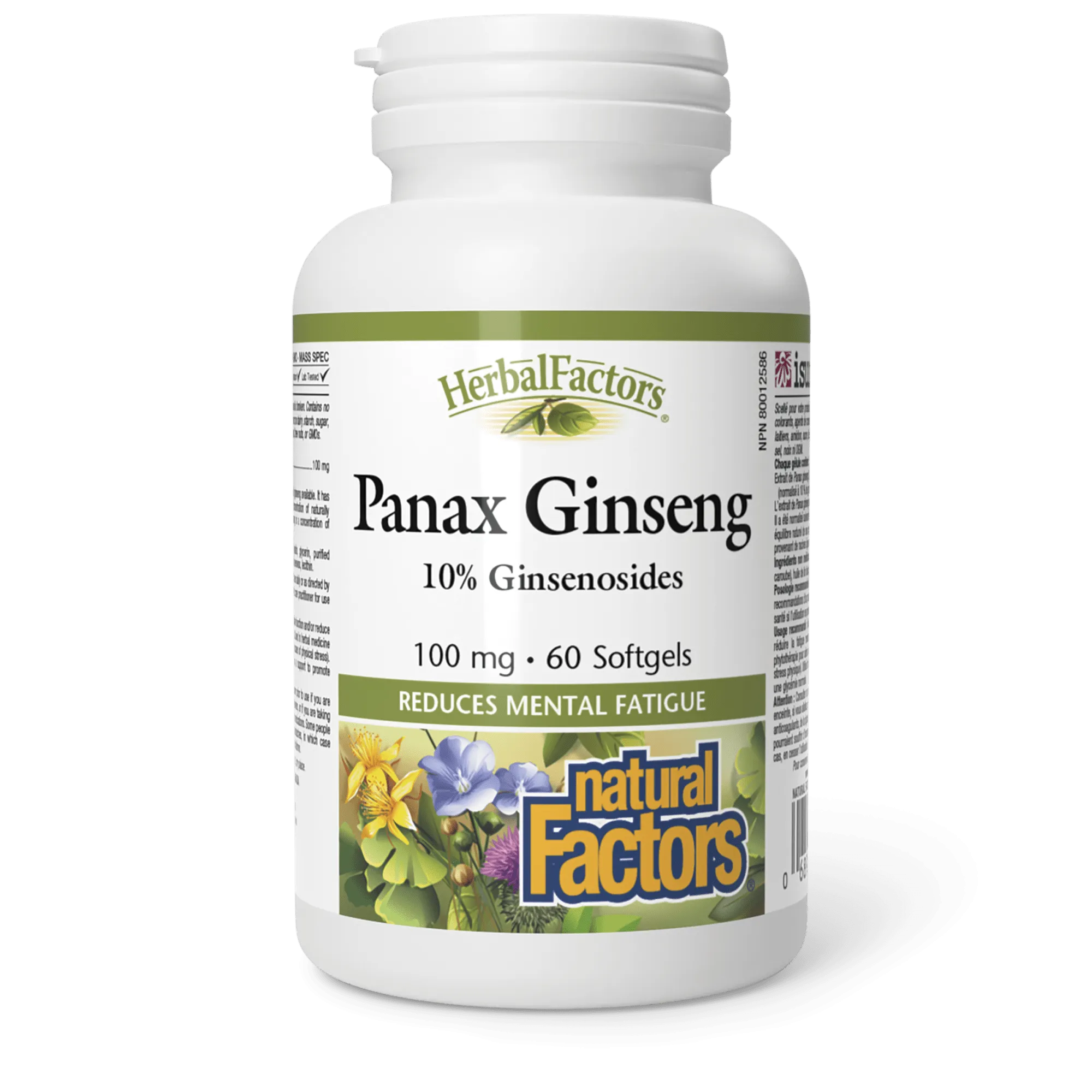 Panax Ginseng 100 mg, HerbalFactors