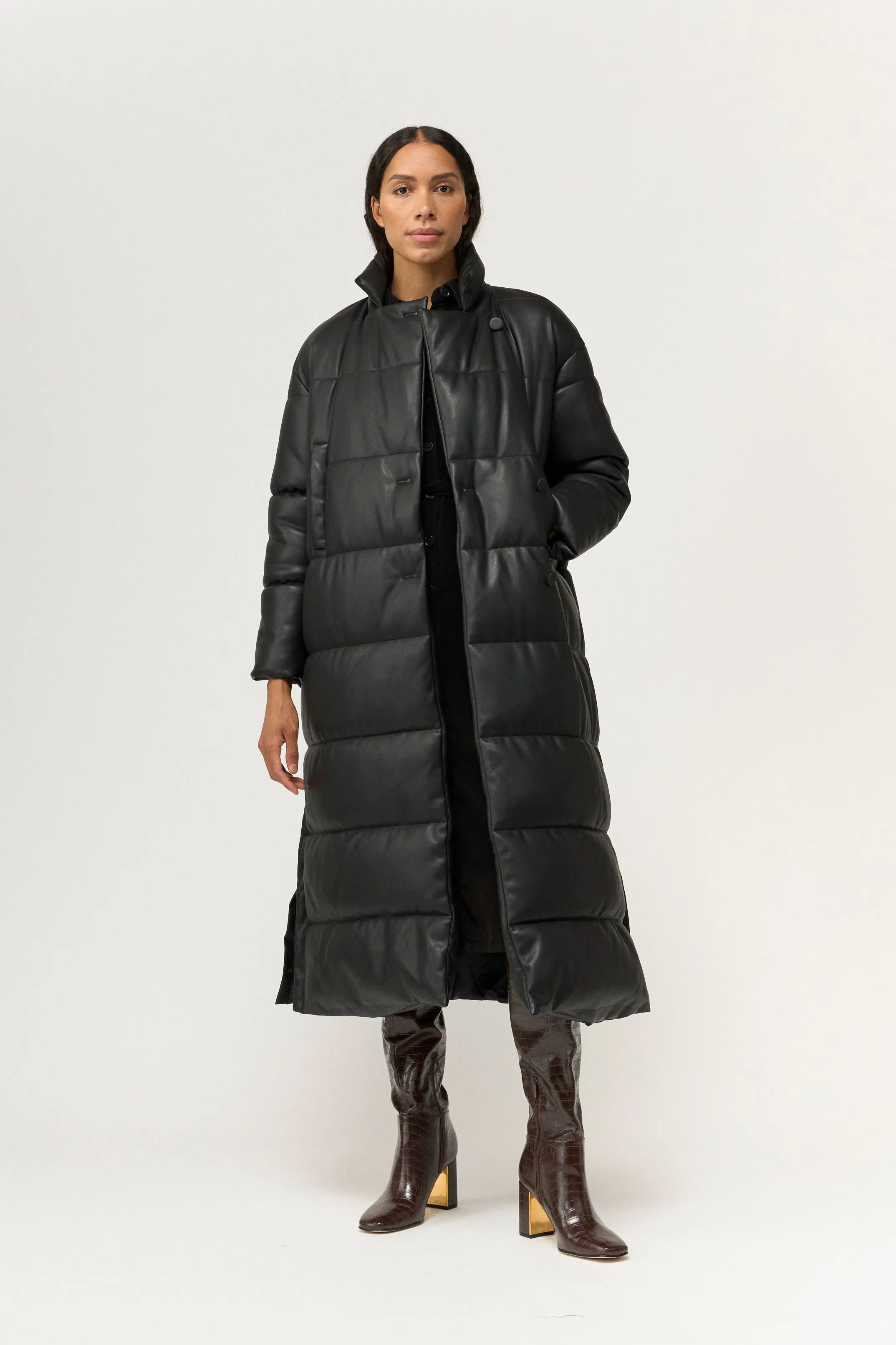 PD-Jules Faux Down Jacket - Black