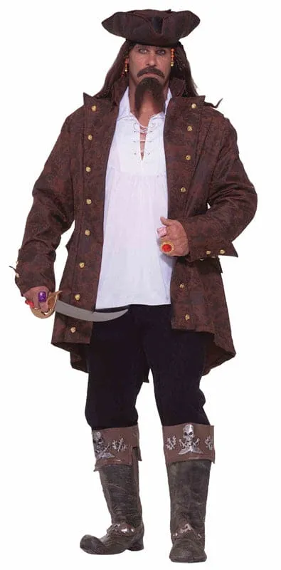 Pirate Captain Adult Fuller Cut Costume