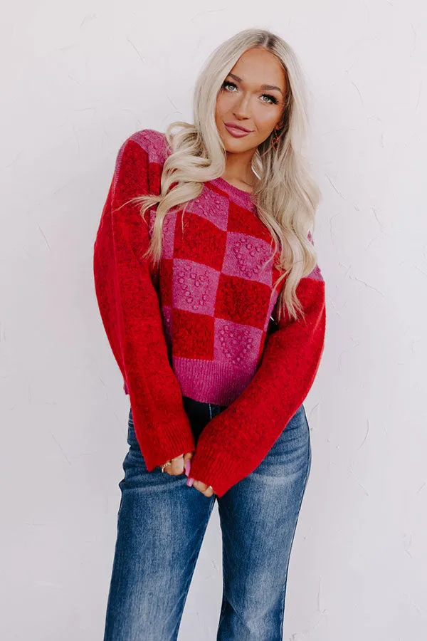 Queen Of Hearts Knit Sweater