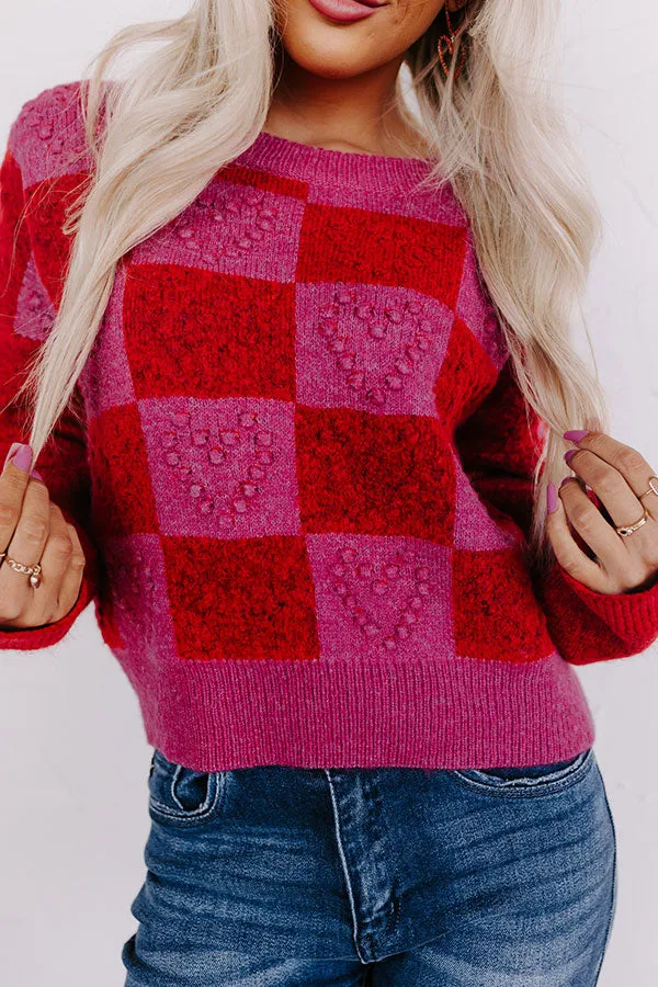 Queen Of Hearts Knit Sweater