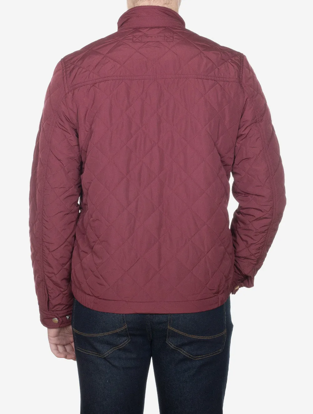 Quilted Windcheater Wine Red