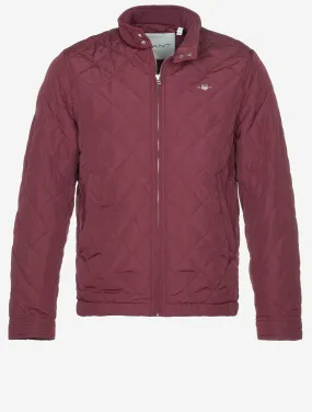 Quilted Windcheater Wine Red