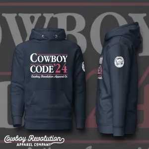 "Cowboy Code '24" Cowboy Revolution Premium Hoodie