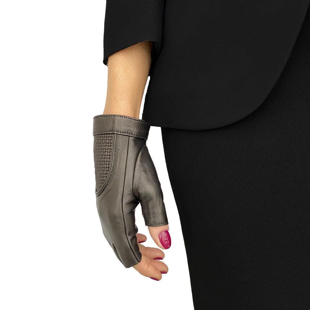 Rachel Weave - Women's Fingerless Leather Gloves