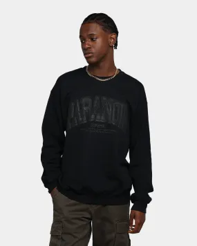 Rats Get Fat Paranoid Crewneck Black