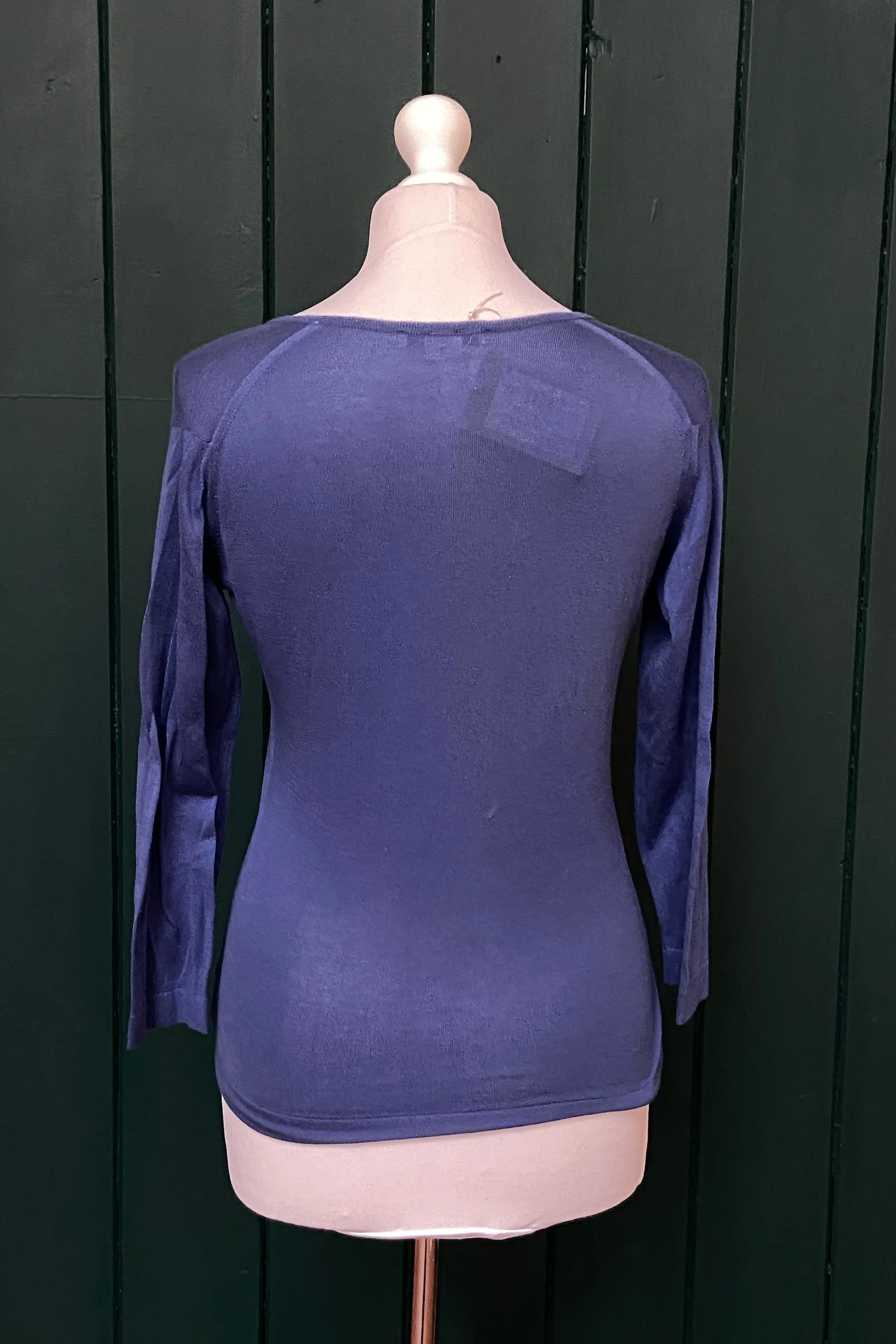 Re-Wear John Smedley Sea Island Cotton V-Neck Jumper