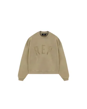 Rep Applique Sweater - Fawn